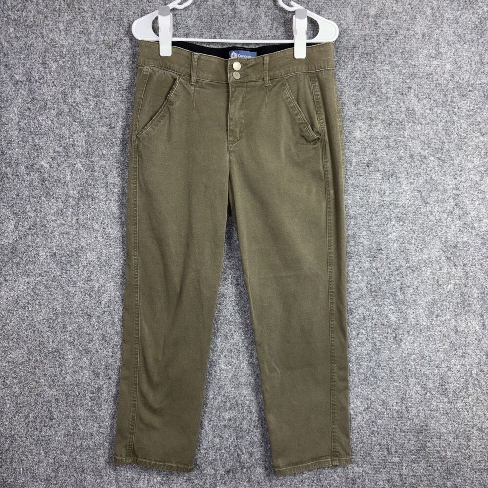 Democracy Jeans Womens Size 10 Green Crop straight Ab Solution